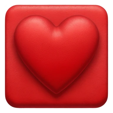 heart with a velvet red texture sticker