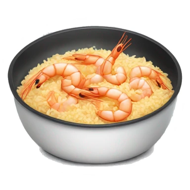 Shrimp frying rice sticker