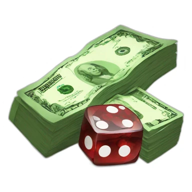 Casino and money sticker