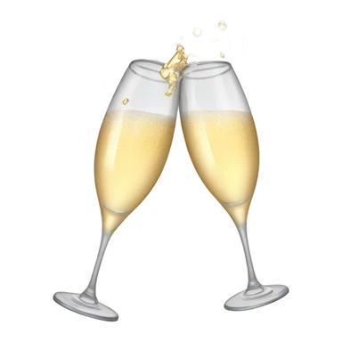 cheers champagne glasses sticker
