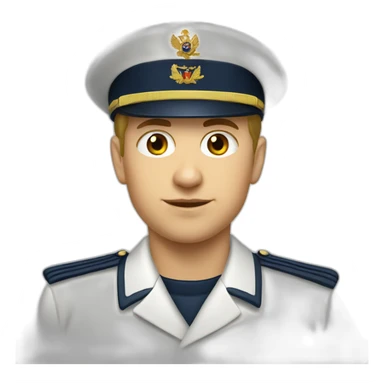 Russian seaman cadet sticker