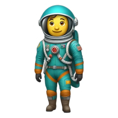 Kazakh cosmonaut on horseback sticker