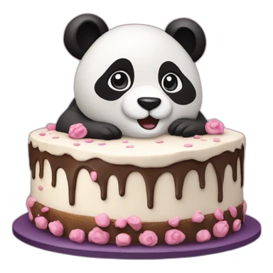 Panda gâteau sticker