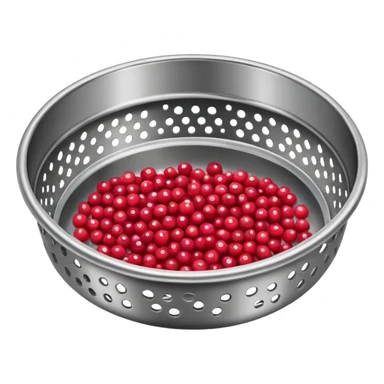 Un tamis avec des trous pour tamiser des baies de sichuan sticker