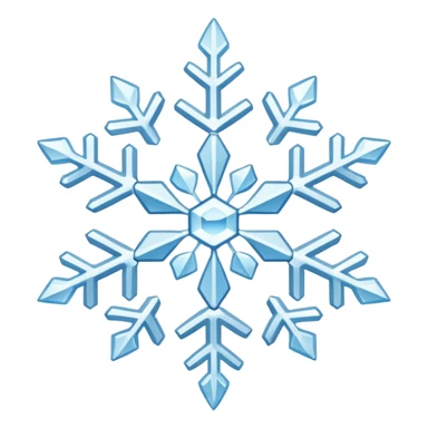 Snow flake, 128 x 128 sticker