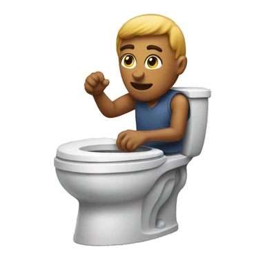 skibidi toilet THERE IS NO NSFW sticker