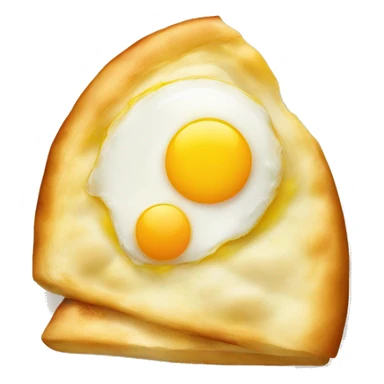 Khachapuri with egg sticker