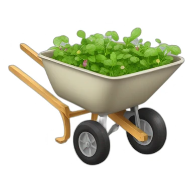 wheelbarrow full of Urechis unicinctus sticker