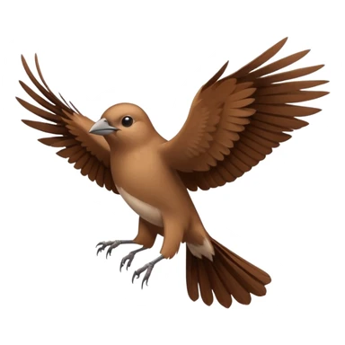 Nightingale bird fly sticker