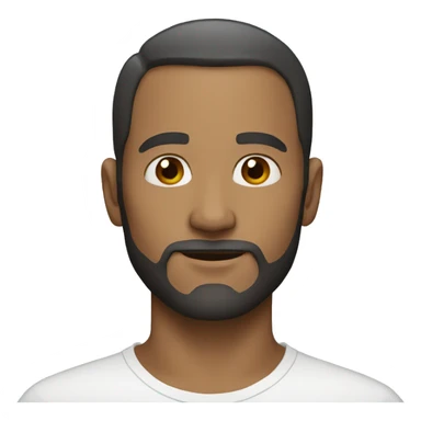 white man without beard sticker