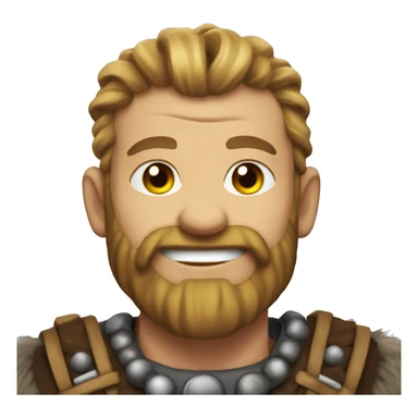 Viking smiling Evilly  sticker