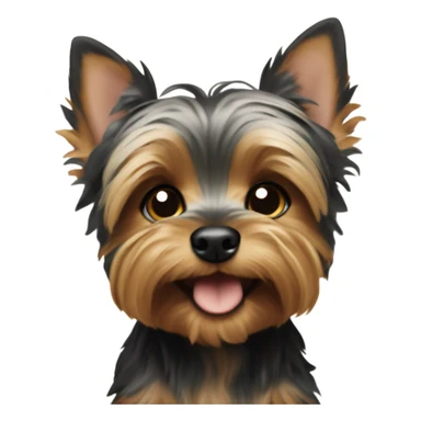Yorkshire terrier puppy sticker