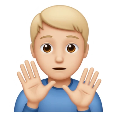 A air hug but with a sad face sticker