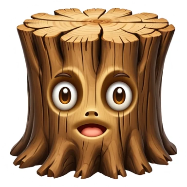 create a dnd style thick_tree_trunk.png using 48x48 pixels size sticker