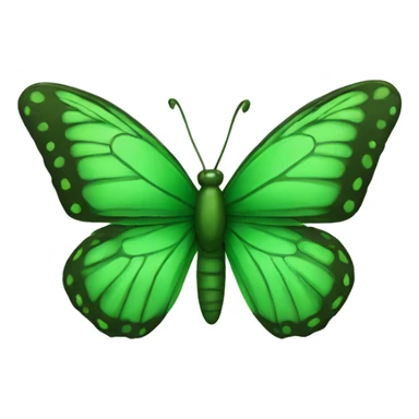 green butterfly  sticker