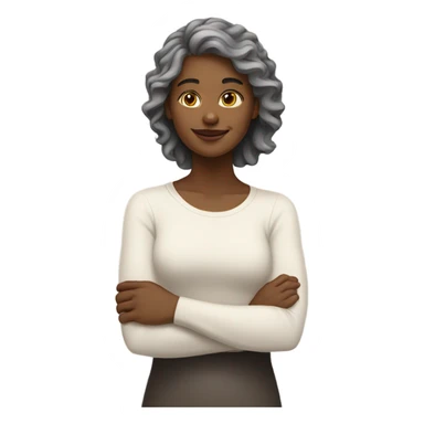 White lady loving sticker