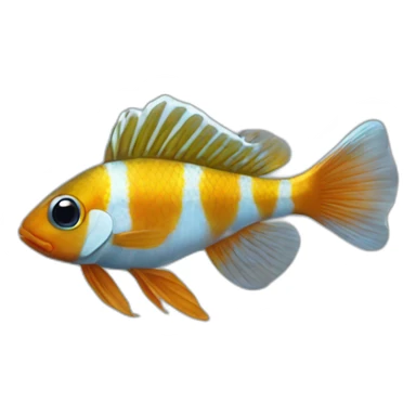  Peixes Ocellaris piscando o olho  sticker