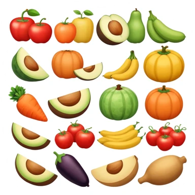 one photo with food like catalog cards from delivery  sticker