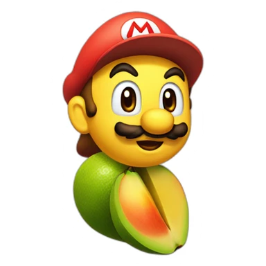 Super Mario but he’s a mango sticker