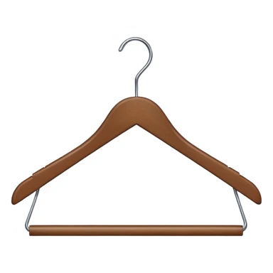 Hanger emoji wooden and angle sticker