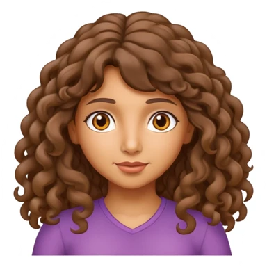 dora with long curly hair sticker
