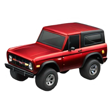 Racer Red Metallic Ford Bronco Big Bend sticker