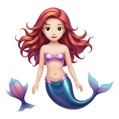 Mermaid wearing a light pink snorkel sticker