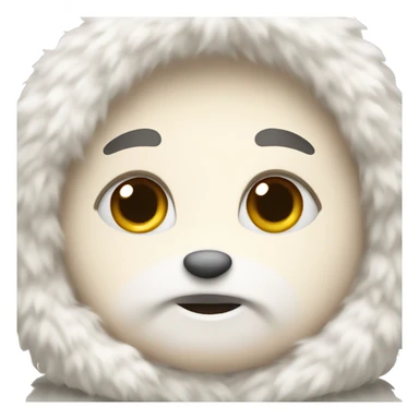 white fluffy porridge sticker