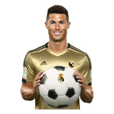 Ronaldo et vini avec le ballon d'or sticker