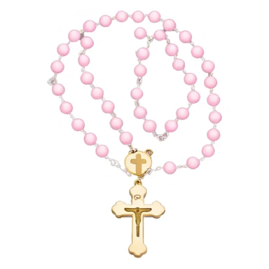 Light pink rosary sticker