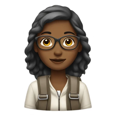 A girl travelling sticker