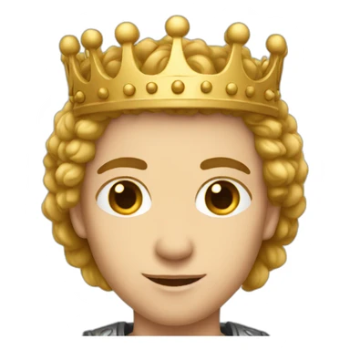 White young king sticker