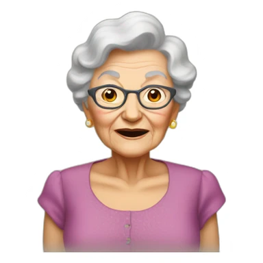 grandma as a big stamberry diamon sticker