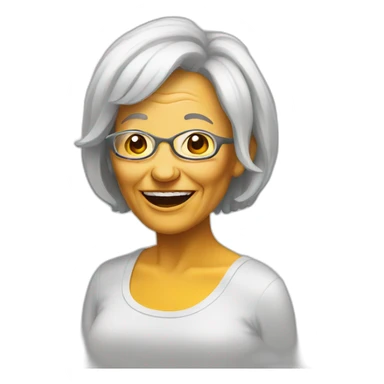 Aging raver woman sticker