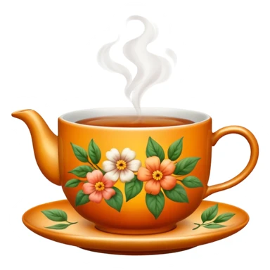 Vacation tea cup sticker