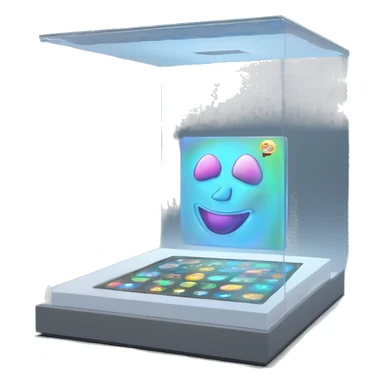 holographic display touchscreen 3D sticker