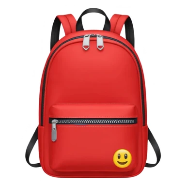 red small backpack sticker
