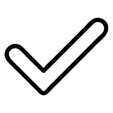blue checkmark outlined icon style sticker