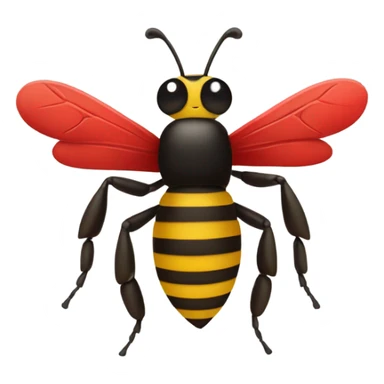 bee with an X over it sticker