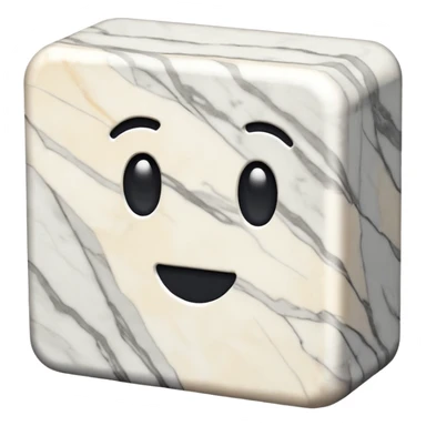 un blocco di marmo, irregolare sticker