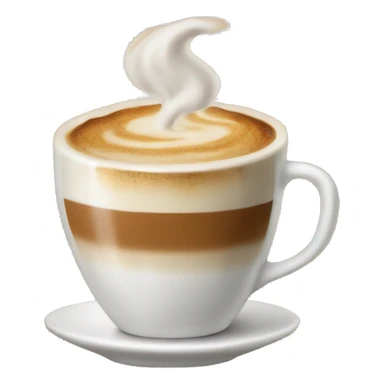 A cup of cappuccino sticker