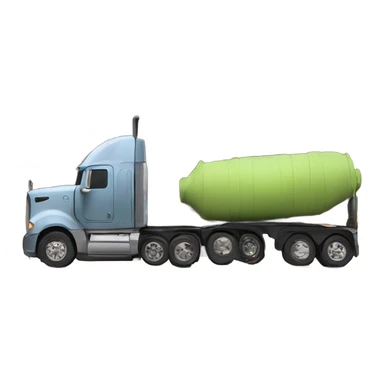 Big rig and mountains  sticker