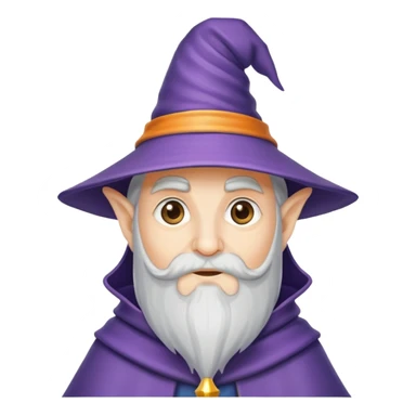 wizzard with cone on head sticker