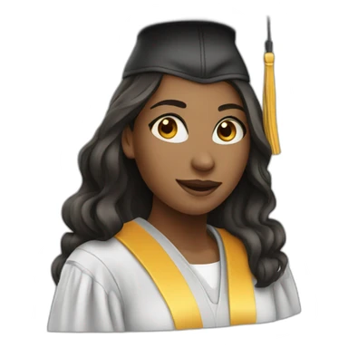 student graduate girl sticker