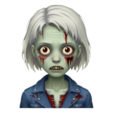 parisian zombie french girl sticker