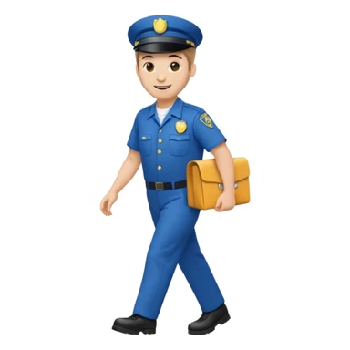 mailman full body walking sticker