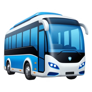 cyber clean luxury futuristic self driving bus auto vehicle sticker