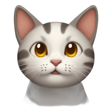 sleepy cat kiss pleading sticker