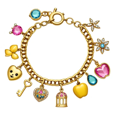 Juicy Couture charm bracelet sticker