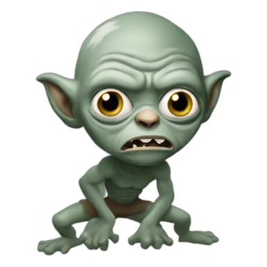 Gollum as Philadelphia eagle fan sticker
